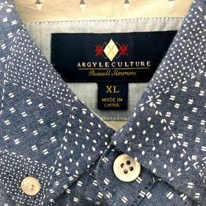 Blue Print Shirt Size XL